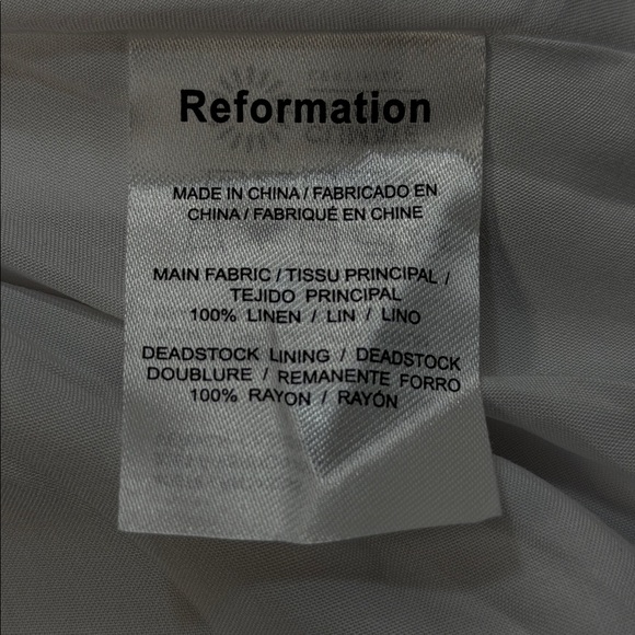 Reformation NWT Casette Linen Midi Dress In Bella Floral Size 4 - Picture 11 of 12